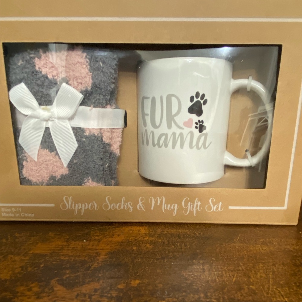 Marshalls Cozy Slipper Socks and Mug Set